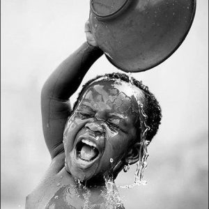 Baby Pouring Water On Head